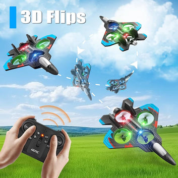 Fighter Jet Remote Control Flying Aircraft Toy for Kids